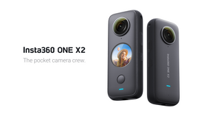 Insta360 One X2 Waterproof 360 Action Camera, 5.7K Video, Touchscreen, with  Tripod Stand, 64gb sd Card and Matterport 12 Month Starter Plan Bundle