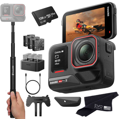 Insta360 Ace Pro 2 EVOGimbals.com 128GB Battery Bundle 