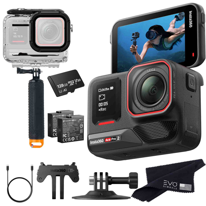 Insta360 Ace Pro 2 EVOGimbals.com 128GB Dive Bundle 