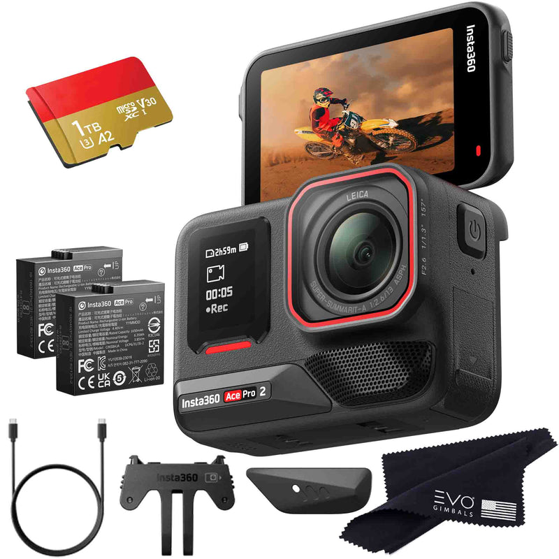 Insta360 Ace Pro 2 EVOGimbals.com 1TB Camera and Card 