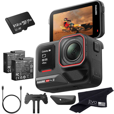 Insta360 Ace Pro 2 EVOGimbals.com 512GB Camera and Card 