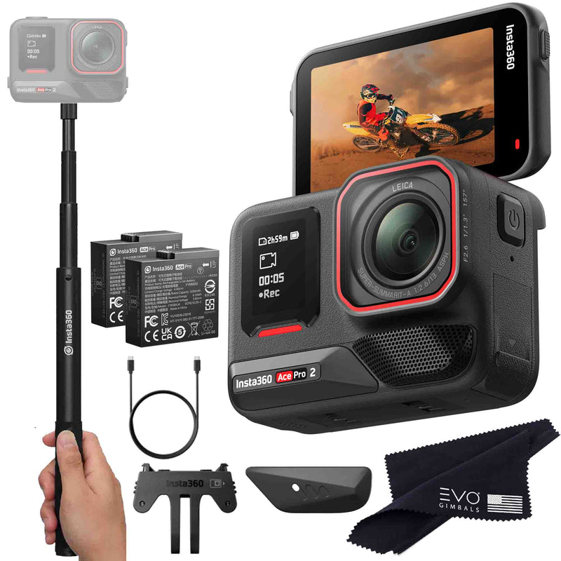 Insta360 Ace Pro 2 EVOGimbals.com No Card Basic Bundle 