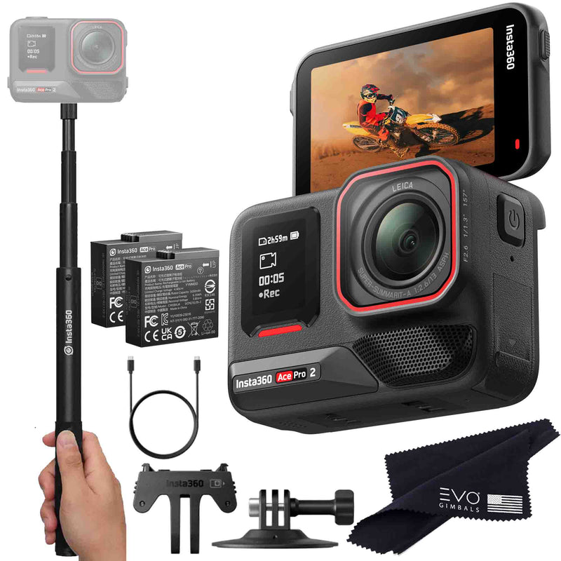 Insta360 Ace Pro 2 EVOGimbals.com No Card Basic Bundle 