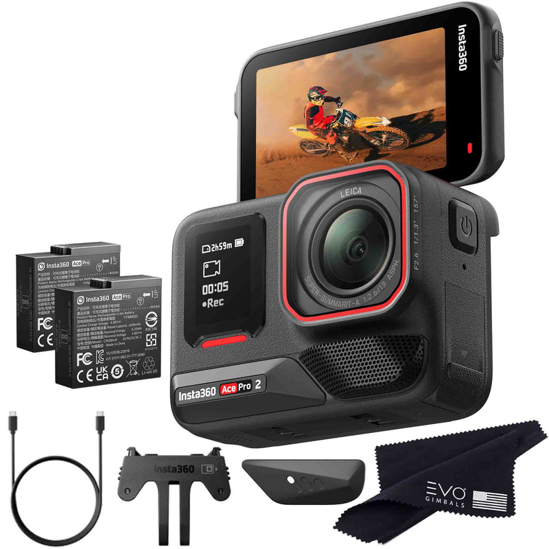 Insta360 Ace Pro 2 EVOGimbals.com No Card Camera and Card 