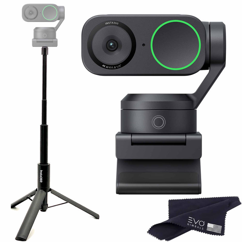 Insta360 Link 2 Cable Cam Insta360 Link 2 with 2-1 Tripod Selfie Stick 