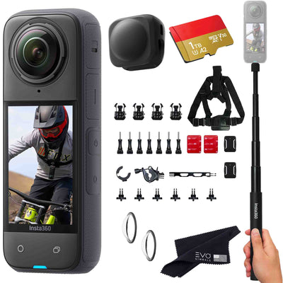 Insta360 X4 8K 360° Action Camera 360 camera Insta360 1TB Bike Bundle 