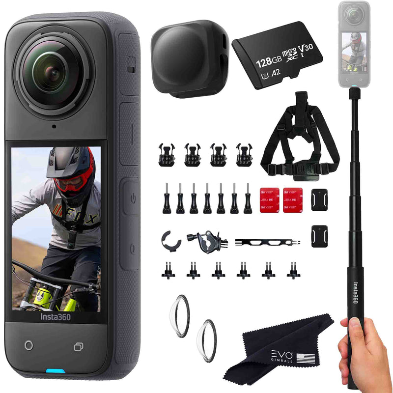 Insta360 X4 8K 360° Action Camera 360 camera Insta360 256GB Bike Bundle 