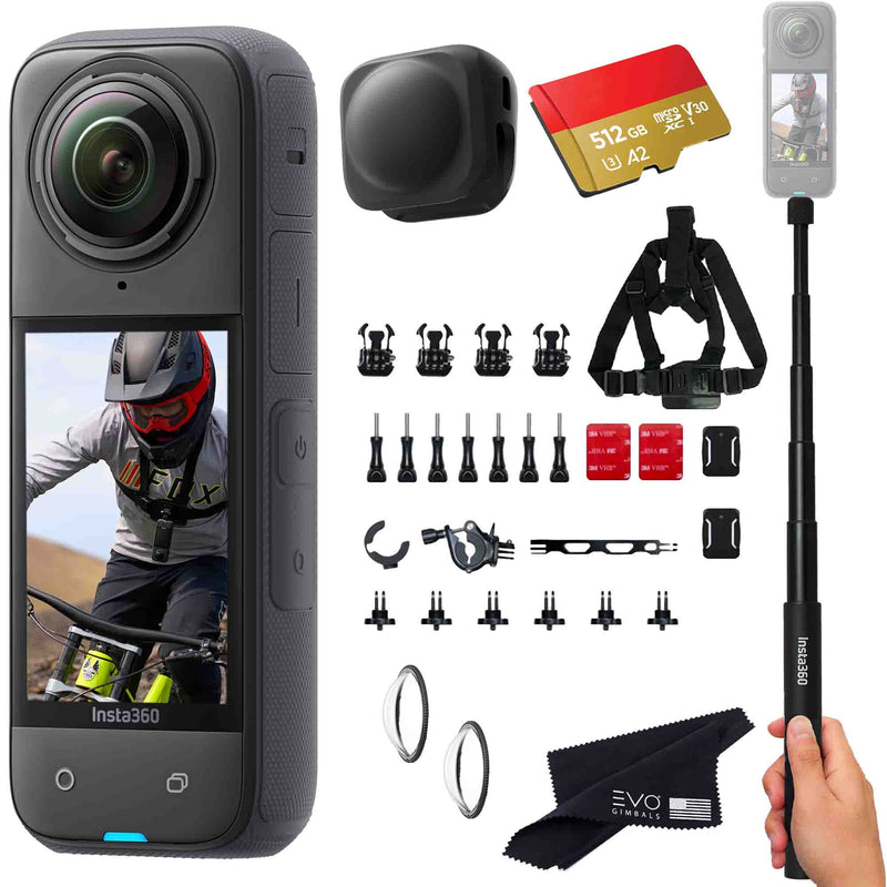 Insta360 X4 8K 360° Action Camera 360 camera Insta360 512GB Bike Bundle 