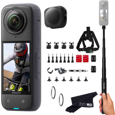 Insta360 X4 8K 360° Action Camera 360 camera Insta360 No Card Bike Bundle 