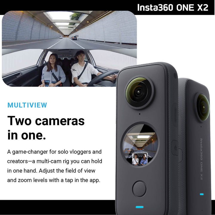 Insta360 ONE X2 Bundle with 128GB Memory Card & Invisible Selfie Stick